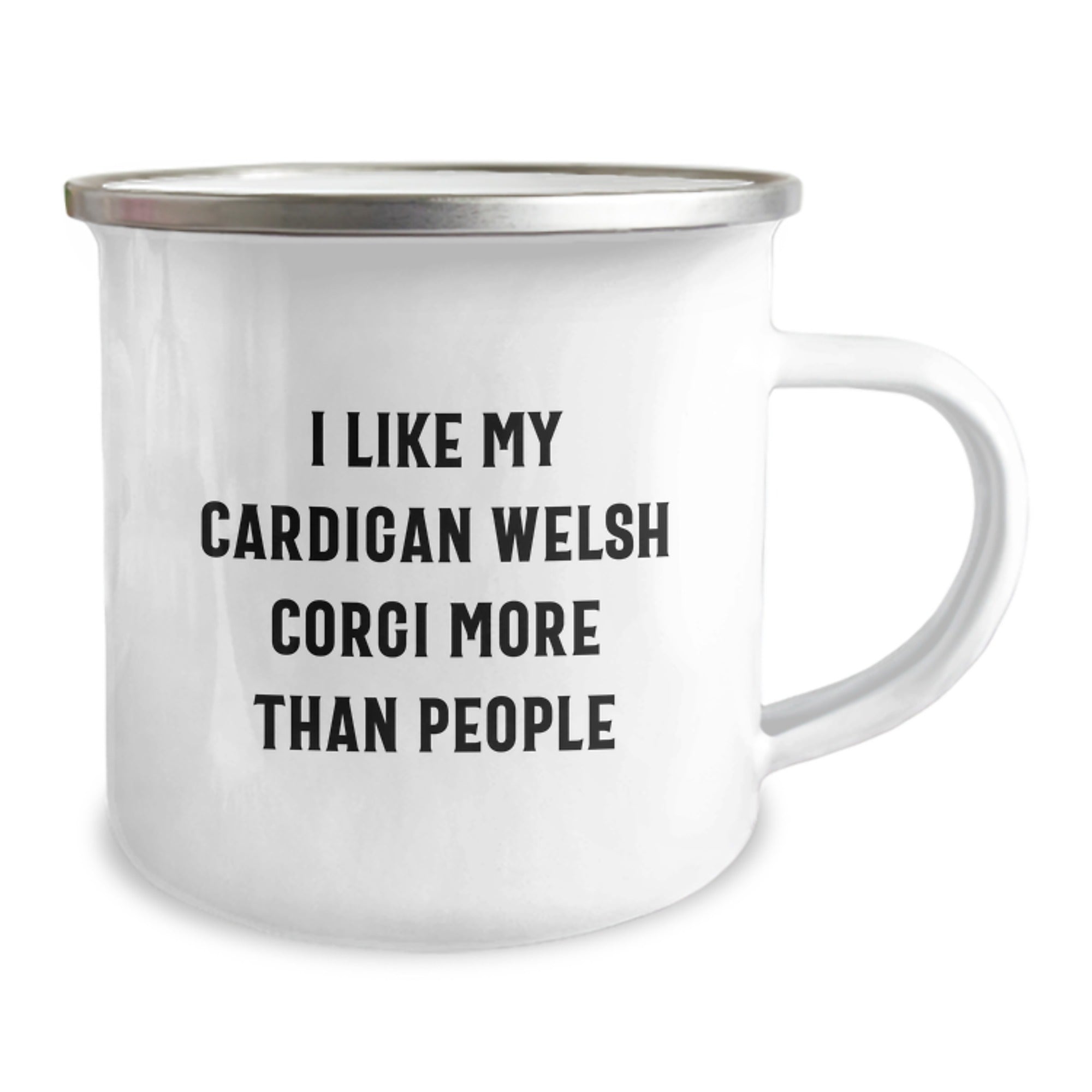 Funny Cardigan Welsh Corgi Dog Gifts for Men - Camping Mug, I Like My Cardigan Welsh Corgi More Than People Birthday Unique Gift from Family - Image 2