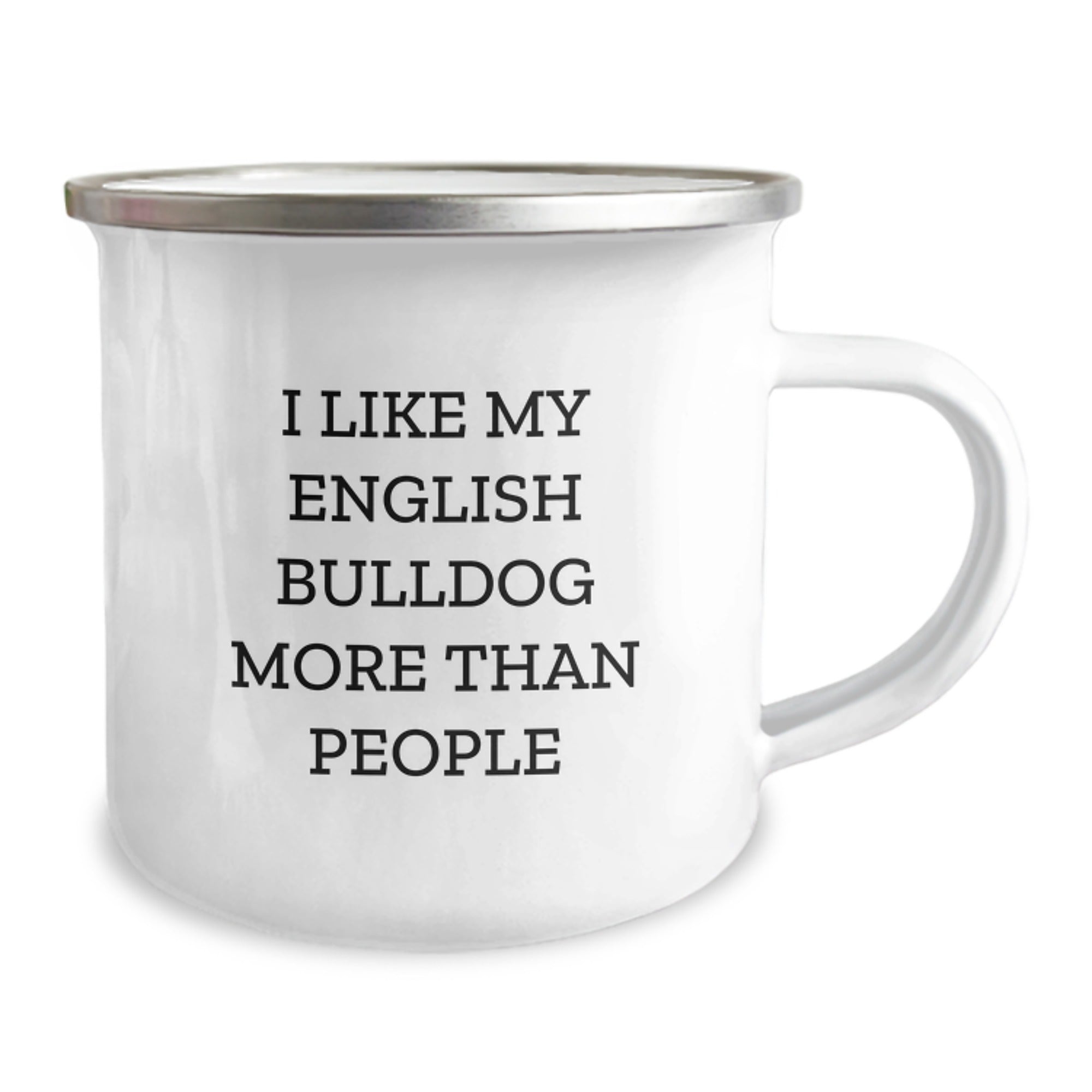 English Bulldog Lover Funny Camping Mug, Gift for English Bulldog Owners on Birthday, Unique Birthday Unique Gifts from Friends for Men - Image 2