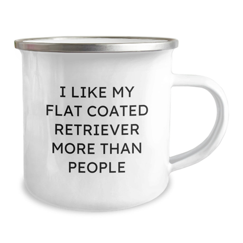 Flat Coated Retriever Dog Lover Gifts from Friends and Family - Funny Camping Mug for Birthday Unique Gifts - I Like My Flat Coated Retriever More Than People - Image 2