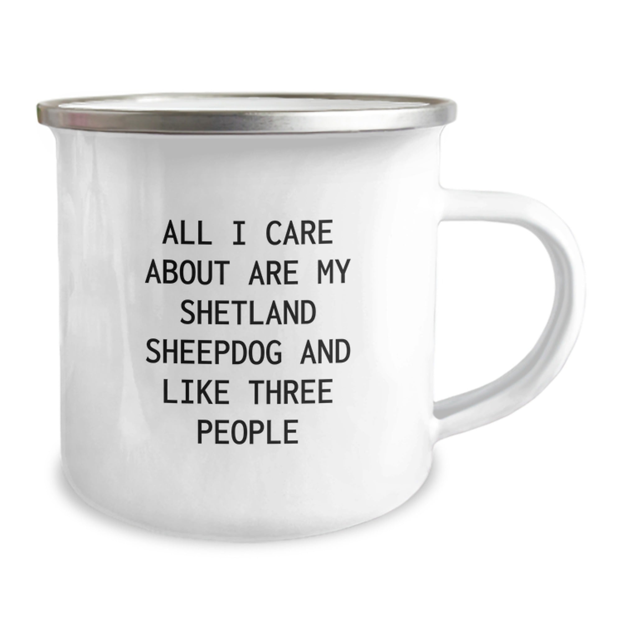 Funny Shetland Sheepdog Camping Mugs for Birthday Unique Gifts from Family - Image 2