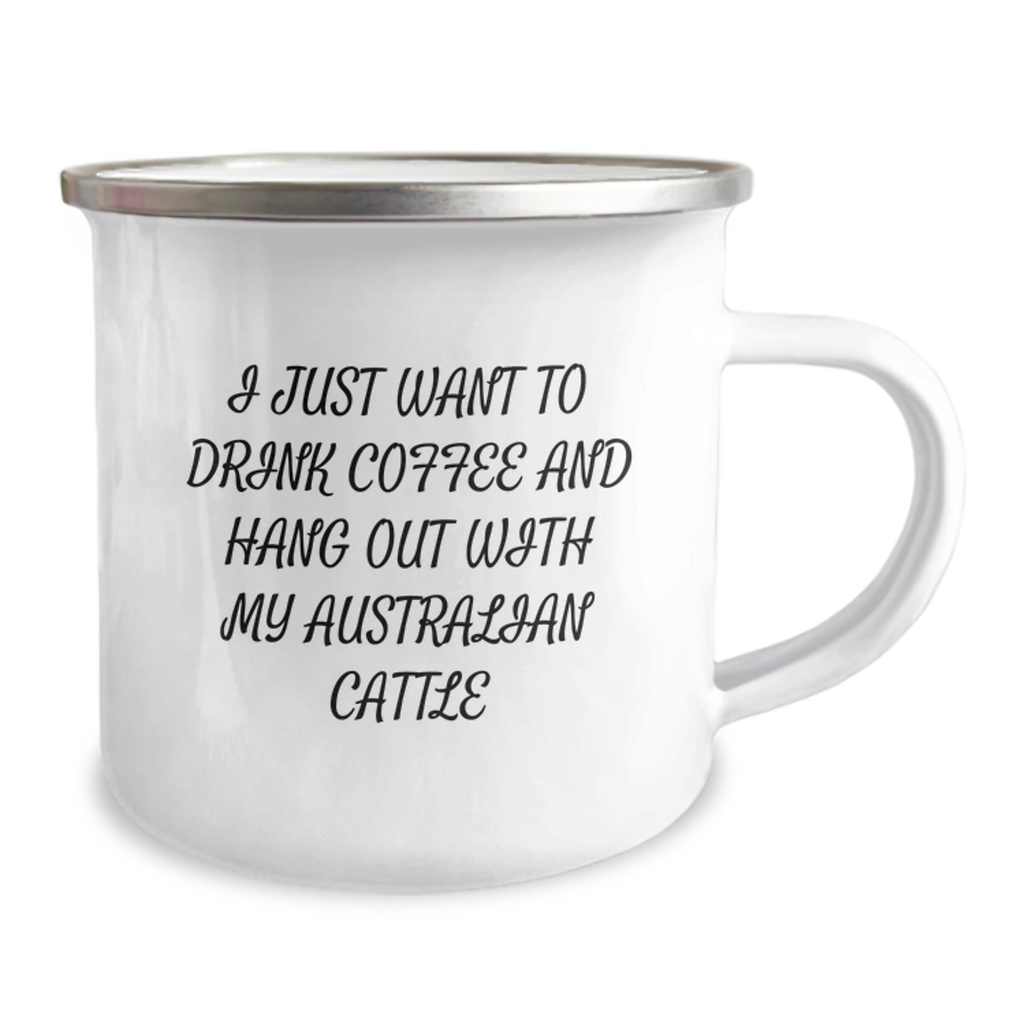 Funny Australian Cattle Dog Gifts for Men from Friends - I Just Want To Drink Coffee And Hang Out With My Australian Cattle Dog Birthday Unique Gifts for Australian Cattle Dog Lovers - Image 2