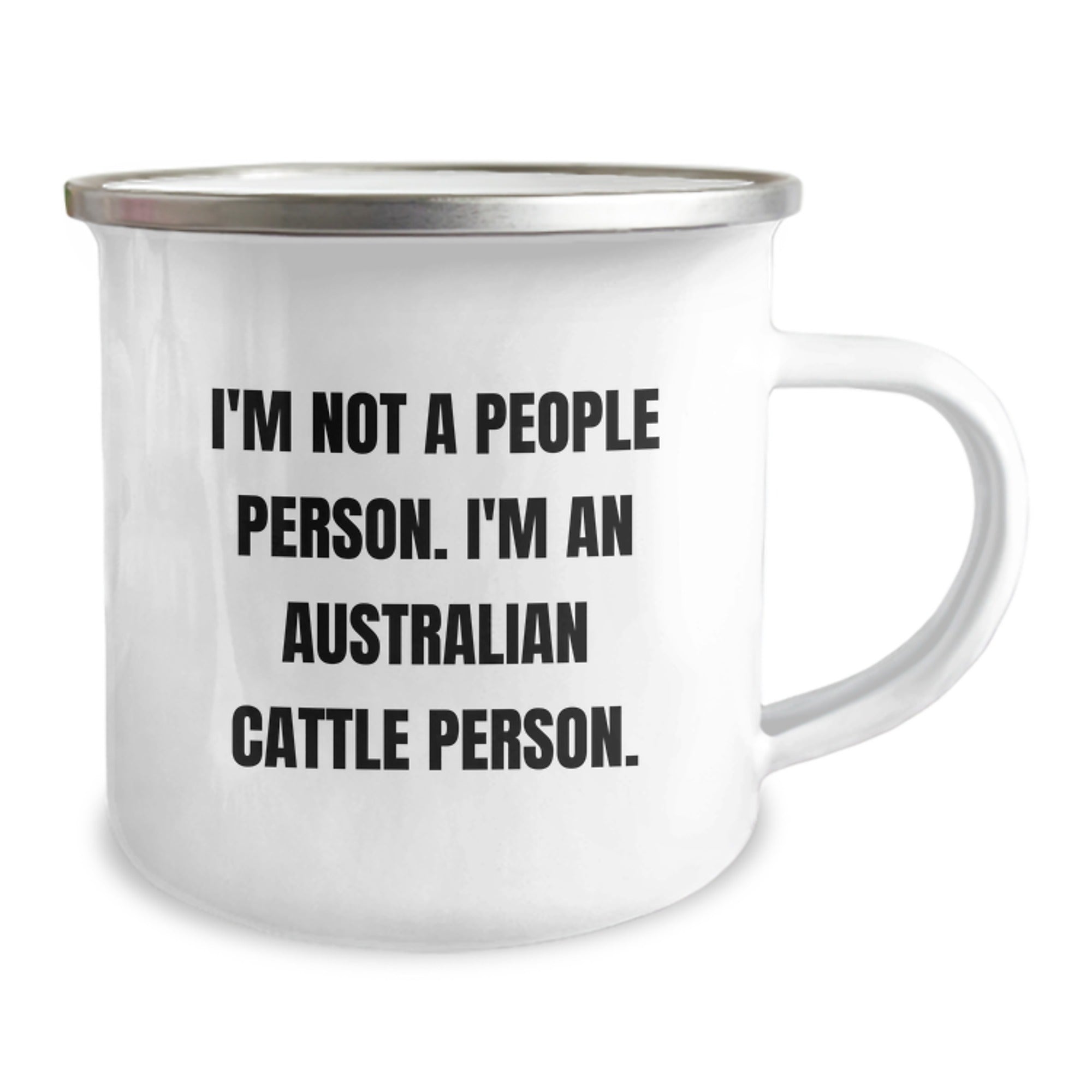 Funny Australian Cattle Dog Camping Mug Gifts for Birthday - I'm Not A People Person, I'm An Australian Cattle Person - Gifts from Friends to Australian Cattle Dog Lovers - Image 2