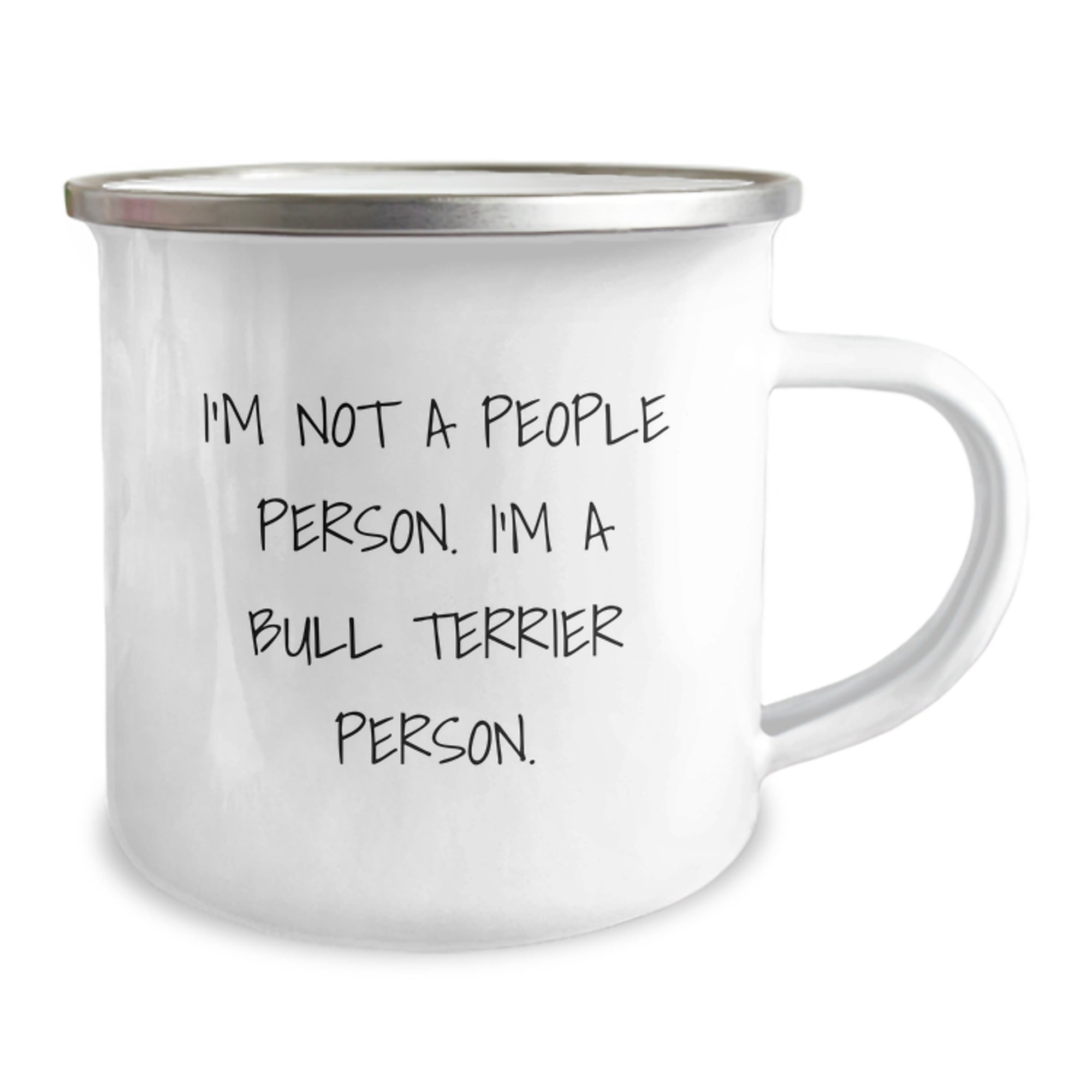 Funny Bull Terrier Dog Camping Mug Gifts from Friends for Men - Perfect Birthday Unique Bull Terrier Lover Person Mug - Image 2