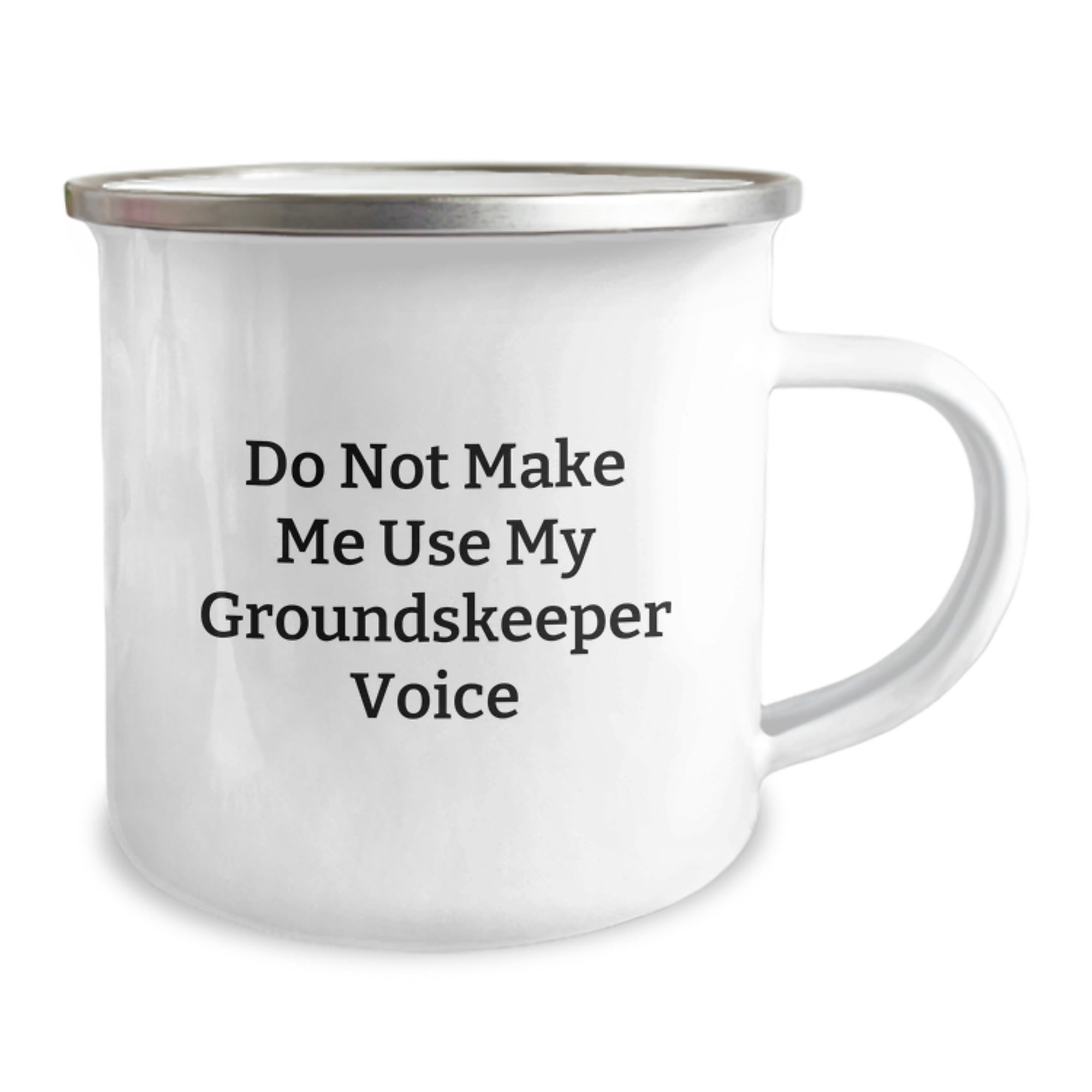 Funny groundskeeper Gifts from Men to Women, Unique Mother's Day Unique Gifts for groundskeeper, Camping Mug with 'Do Not Make Me Use My groundskeeper Voice' - Image 2