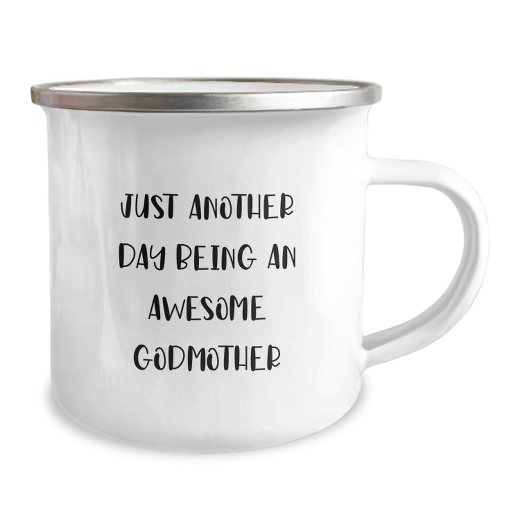Gifts from Family for Awesome Godmother - Just Another Day Camping Mug - Mother's Day Unique Gifts - Image 2