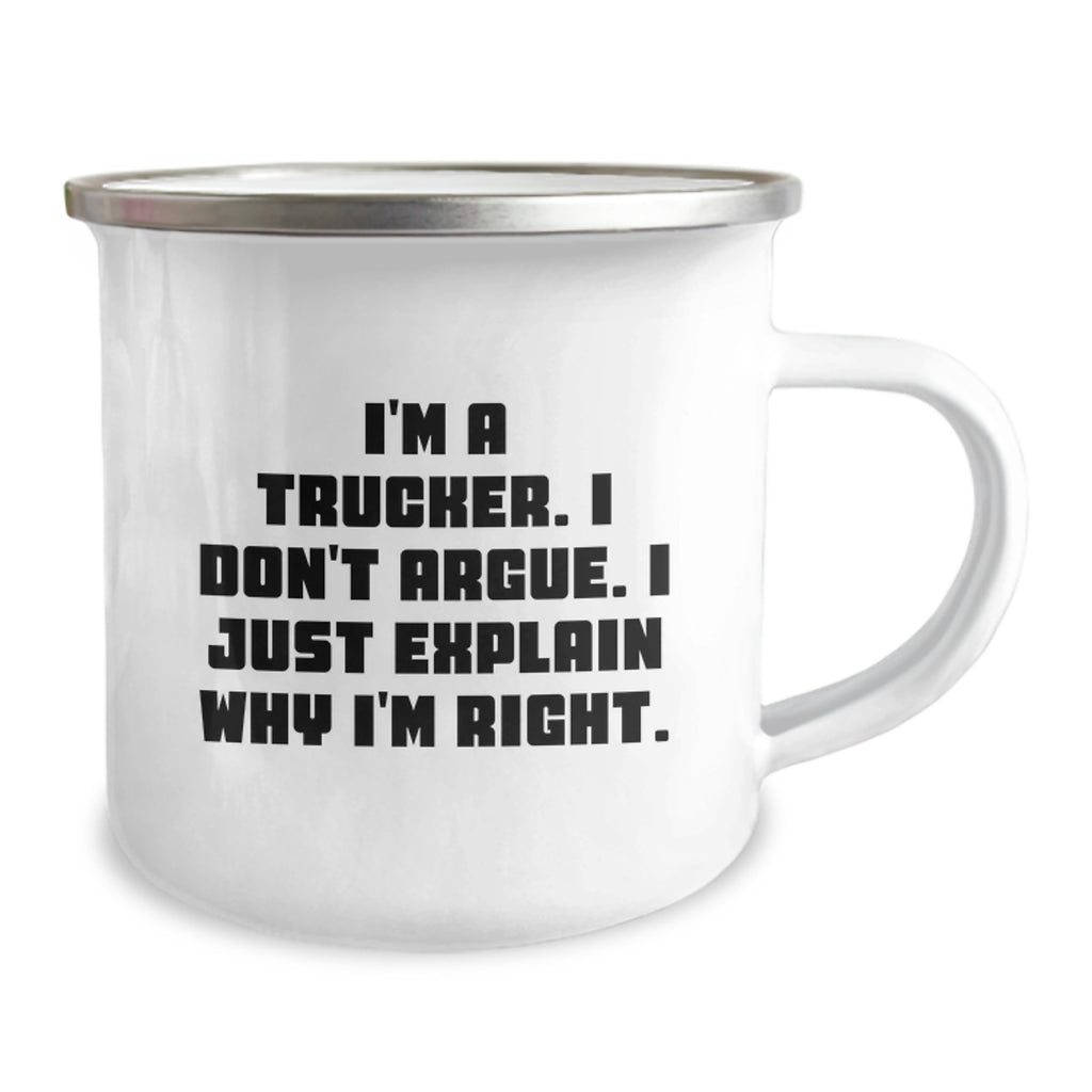 Funny Trucker Gifts from Family for Trucker Men, I'm A Trucker, Camping Mug, Unique Graduation Gifts for Truckers - Image 2
