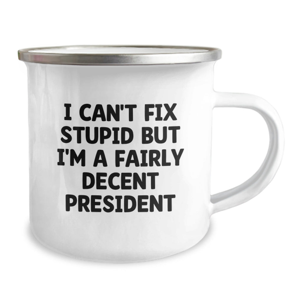 Funny President Gifts for Men, Unique Graduation Unique Gifts from Friends, President Camping Mug for President Enthusiasts - Image 2