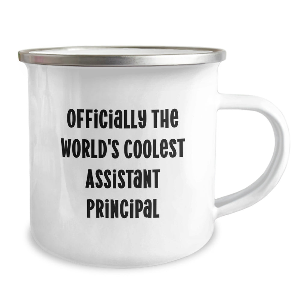Gifts from Family for Assistant Principal - Funny Camping Mug Officially The Worlds Coolest Assistant Principal - Image 2