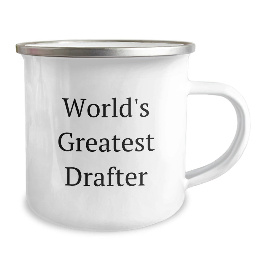 Funny Drafter Gifts from Dad - World's Greatest Drafter Stainless Steel Camping Mug for Men on Father's Day - Image 2