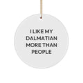 Dalmatian Dog Lover Christmas Unique Gift Circle Ornament for Men, Women Friends, Unique Dalmatian Dog Gifts from Family, Funny Dalmatian Dog Quote - Image 1