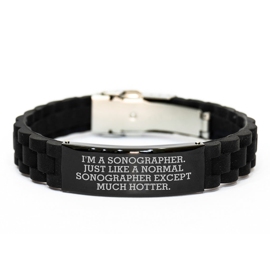 Funny Sonographer Gifts for Women, Glide lock Clasp Bracelet, Mother's Day Unique Gifts from Family - Image 1