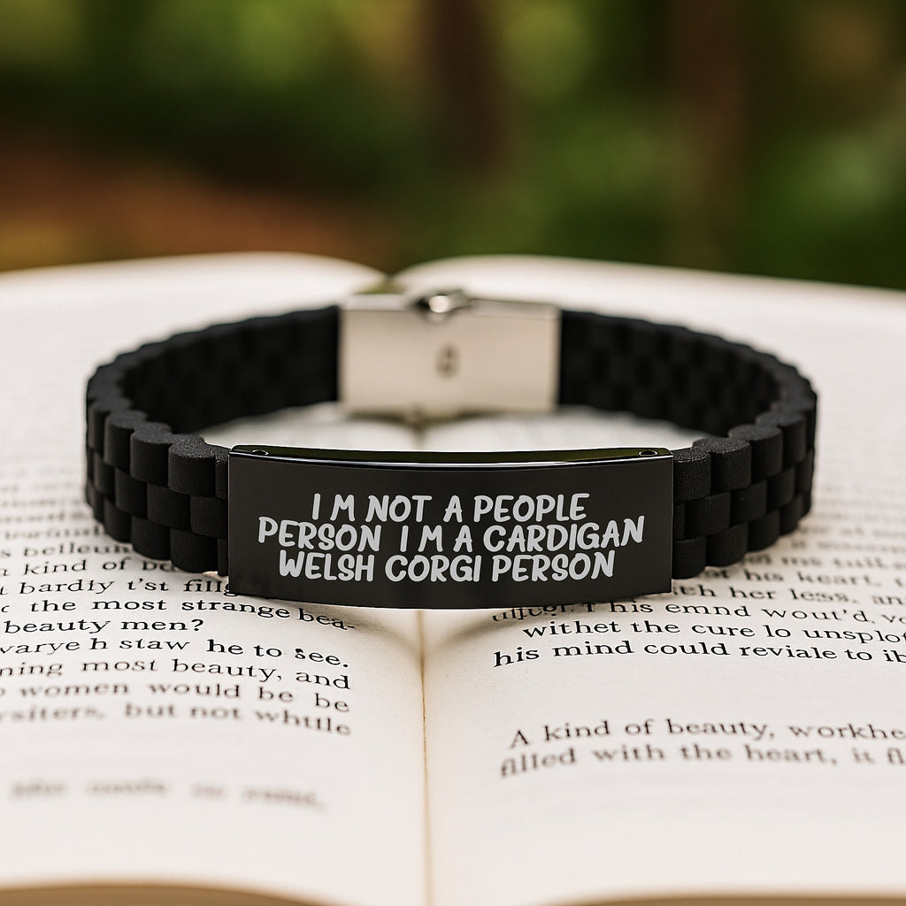 Funny Cardigan Welsh Corgi Dog Lover Gifts from Friends and Family, Birthday Unique Jewelry, Glide lock Clasp Bracelet for Women Men Cardigan Welsh Corgi Dog Enthusiasts - Image 2