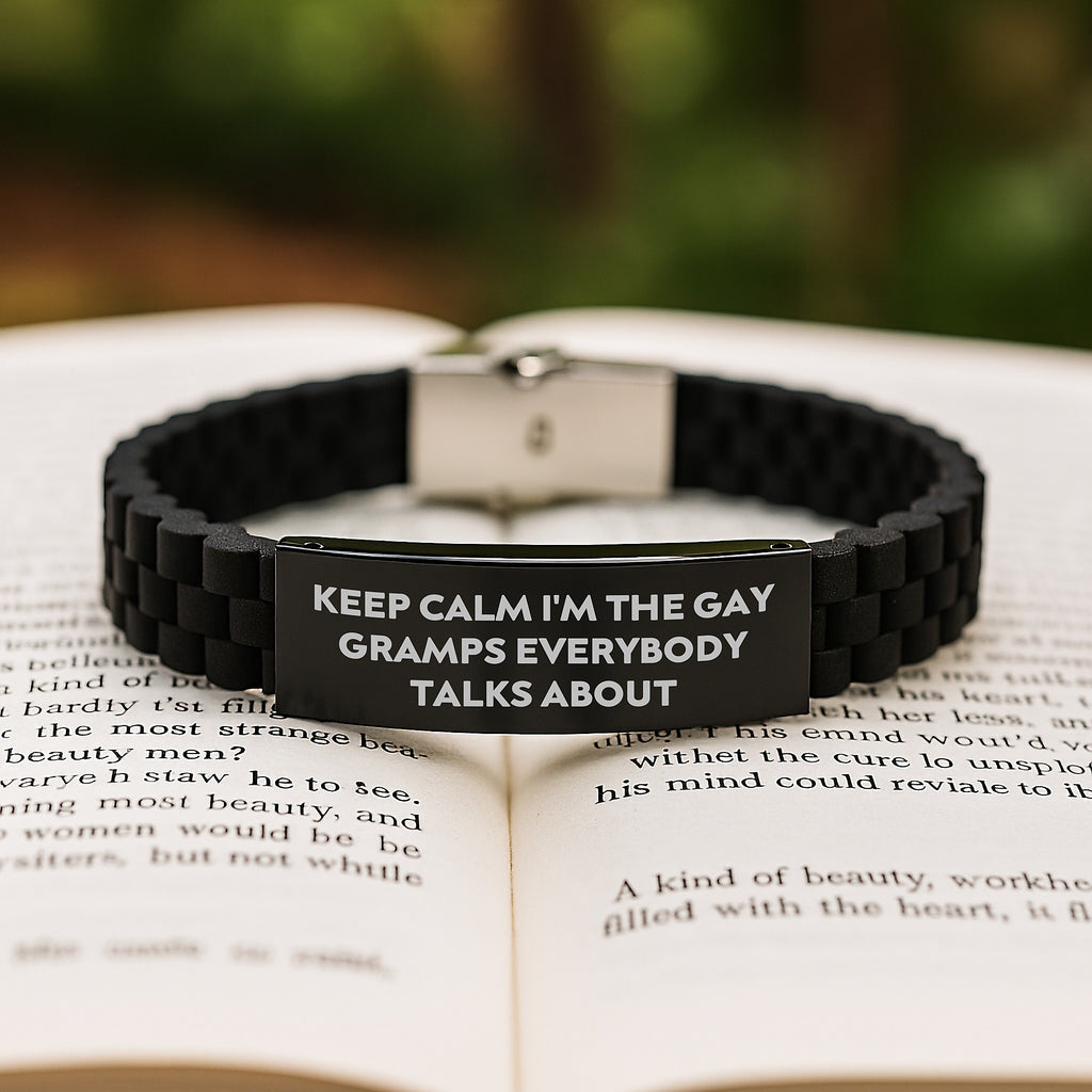 Funny Gramps Gifts for Men Graduation Unique Glide lock Clasp Bracelet from Family - Image 2