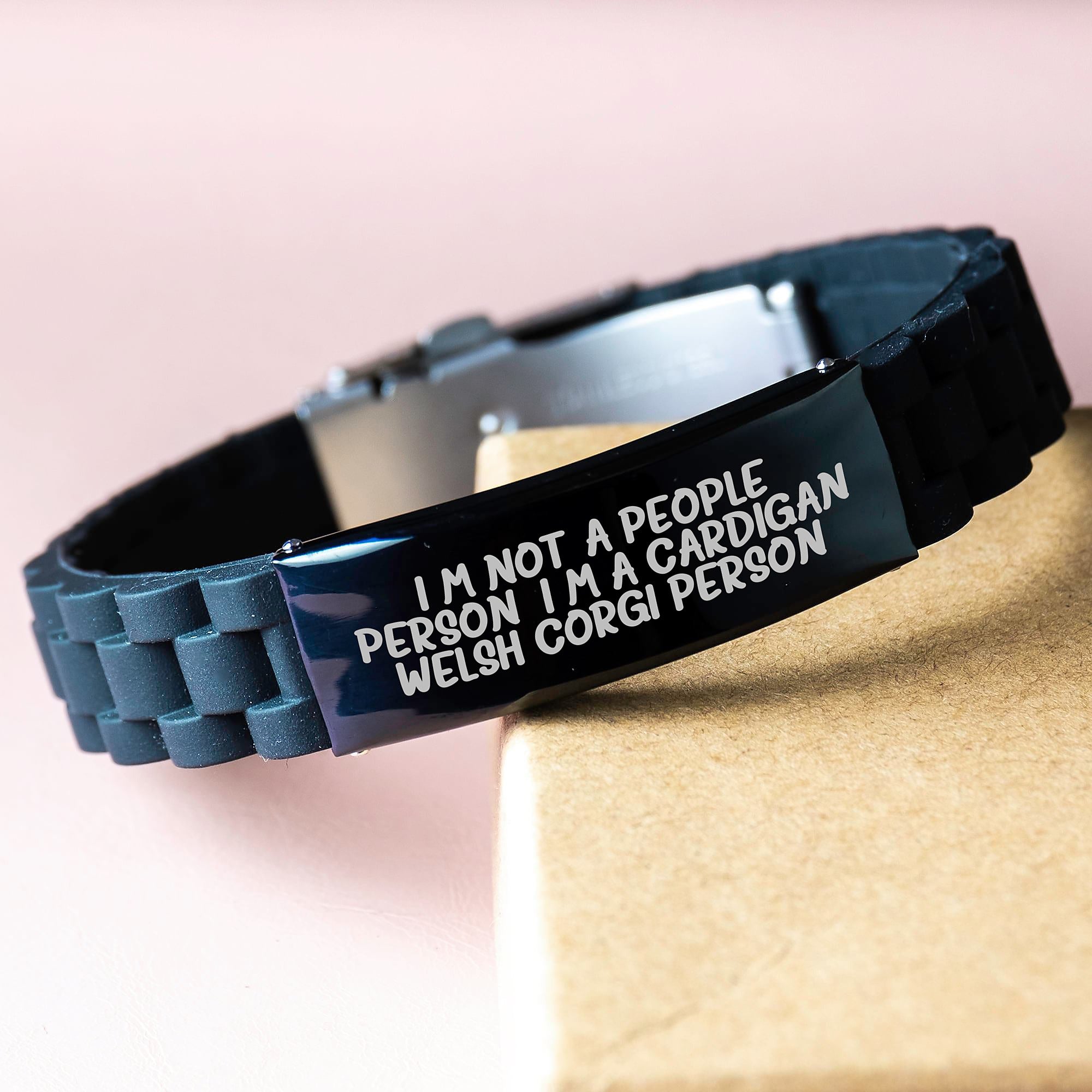 Funny Cardigan Welsh Corgi Dog Lover Gifts from Friends and Family, Birthday Unique Jewelry, Glide lock Clasp Bracelet for Women Men Cardigan Welsh Corgi Dog Enthusiasts - Image 3