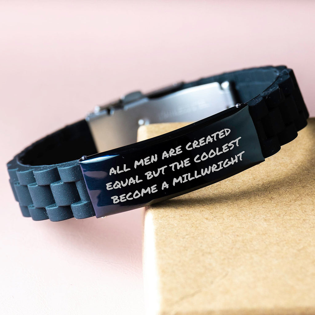 Millwright Inspired Funny Quote Engraved Glide lock Clasp Bracelet Gifts from Men for Mother's Day Unique Gifts - Image 3