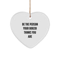 Funny Borzoi Dog Gifts for Men Women and Friends on Christmas Unique Ornaments Be The Person Your Borzoi Thinks You Are - Image 1