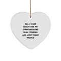 Staffordshire Bull Terrier Dog Lovers Heart Ornament Funny Christmas Unique Gifts from Men to Staffordshire Bull Terrier Dog Owners - Image 1