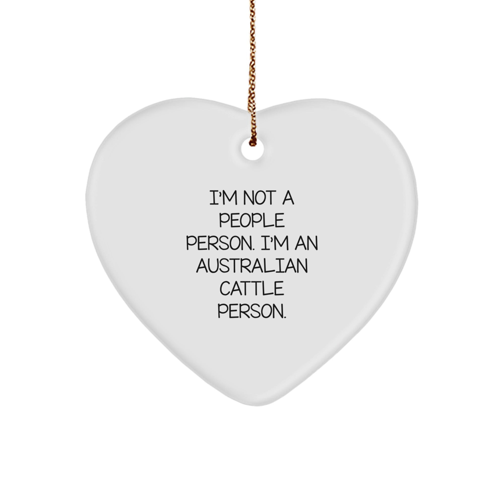 Funny Australian Cattle Dog Lover Gifts from Friends, Men, Women - Australian Cattle Dog Heart Ornament for Christmas Unique Gifts - Image 1