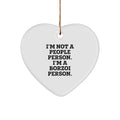 Borzoi Dog Lover Funny Heart Ornament Gifts from Friends for Christmas - Image 1