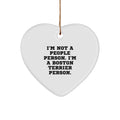 Boston Terrier Dog Gifts for Christmas - Funny Quote Heart Ornament, Gifts from Friends to Men, Unique Christmas Unique Gifts for Boston Terrier Lover - Image 1