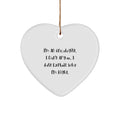 Funny Oncologist Gifts from Men to Oncologists, Heart Ornament for Christmas Unique Gifts, I'm An Oncologist. I Don't Argue. I Just Explain Why I'm Right. - Image 1