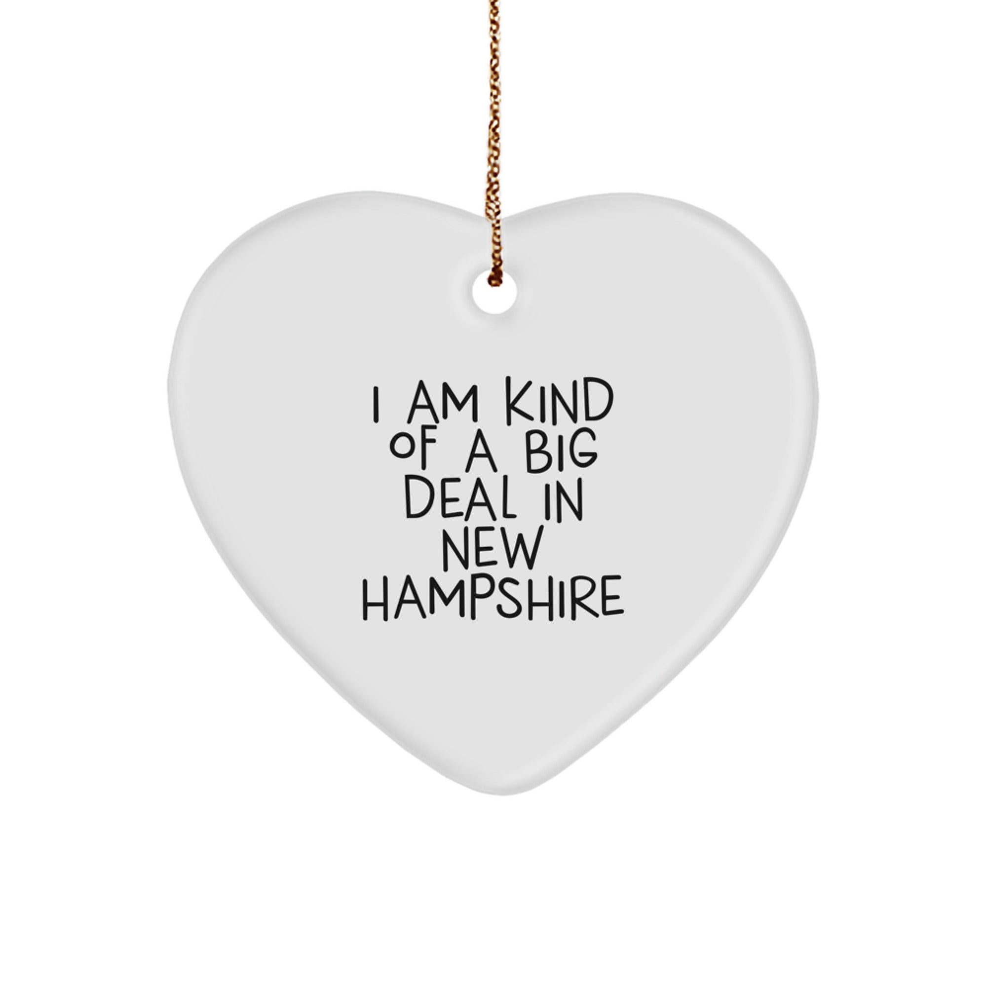 New Hampshire Heart Ornament Gifts from Friends to Show I Am Kind Of A Prime Selection - Image 1