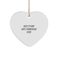 Funny Vice-principal Gifts from Men - Heart Ornament Best Effin' Vice-principal Ever Christmas Unique Gifts for Vice-principal - Image 1