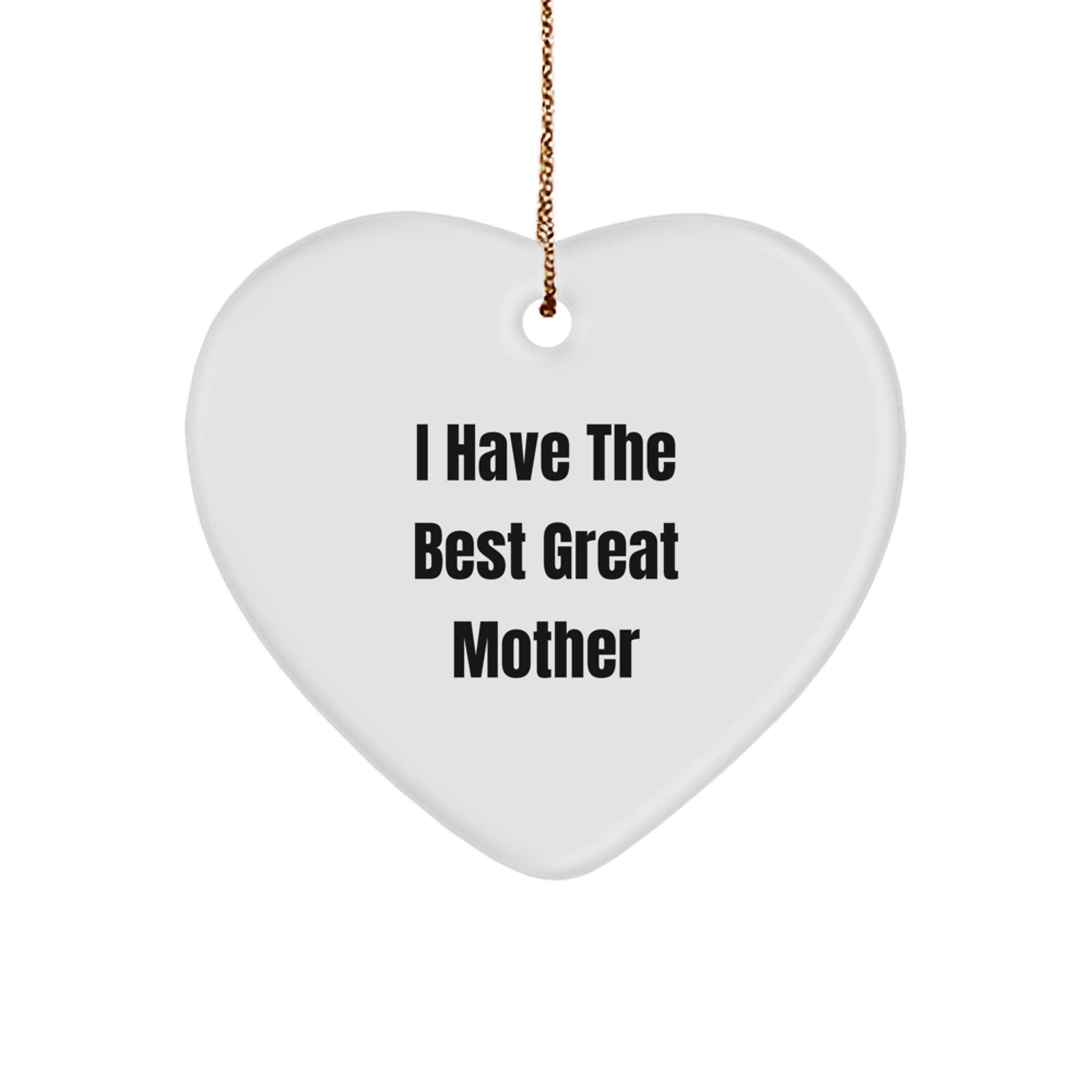 Funny Mother Quotes Heart Ornament Gifts from Men Women Friends for Great Mom - Image 1