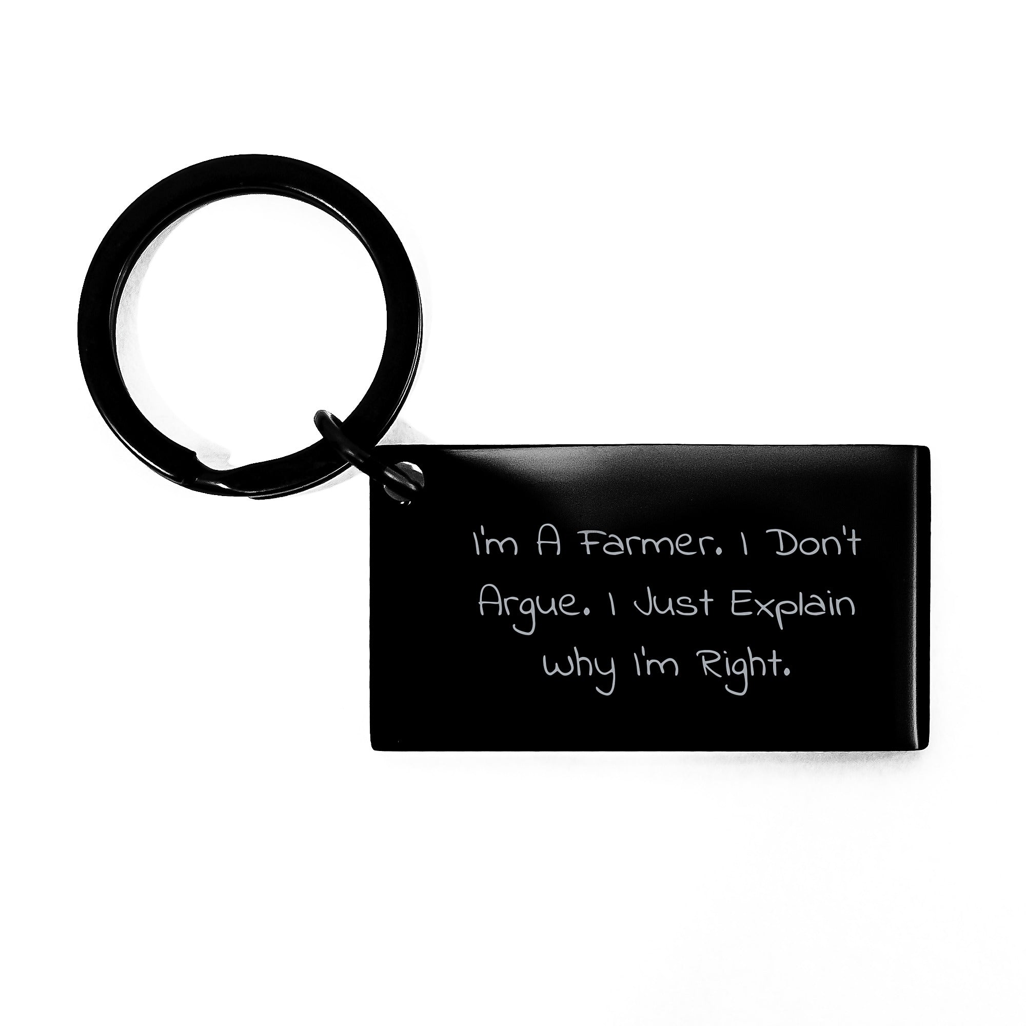 Funny Farmer Keychain Gifts from Friends to Family, Perfect Unique Mother's Day Unique Gifts for Farmers - Image 1
