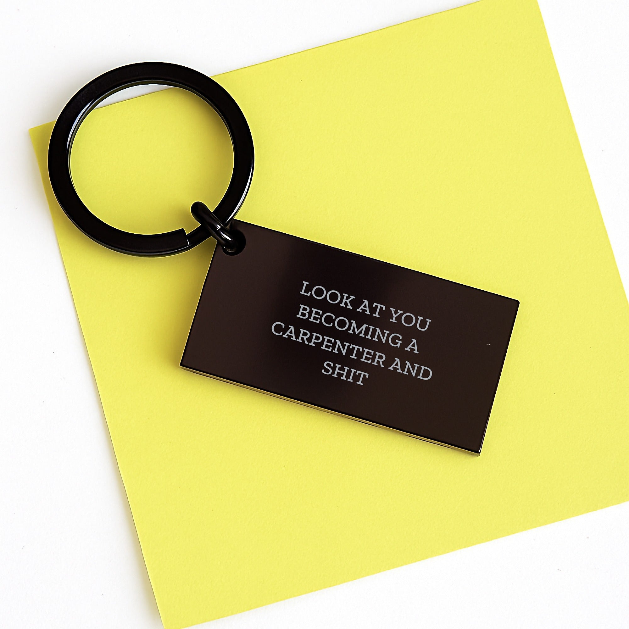 Funny Carpenter Gifts for Mom - Keychain with Inspirational Message - Gifts from Family - Mother's Day Unique Gift Ideas for Carpenter Women - Image 3