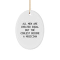 Funny Musician Gifts for Friends, Funny Oval Ornament for Musician Lovers, Christmas Unique Gifts from Friends to Musician - Image 1