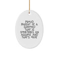 Funny Samoyed Dog Gifts for Proud Parents, Oval Ornament, Christmas Unique Gifts from Family to Friends - Image 1