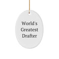 Funny Drafter Christmas Unique Gifts for Men Friends Family - Oval Ornament from Drafter Lover - Image 1