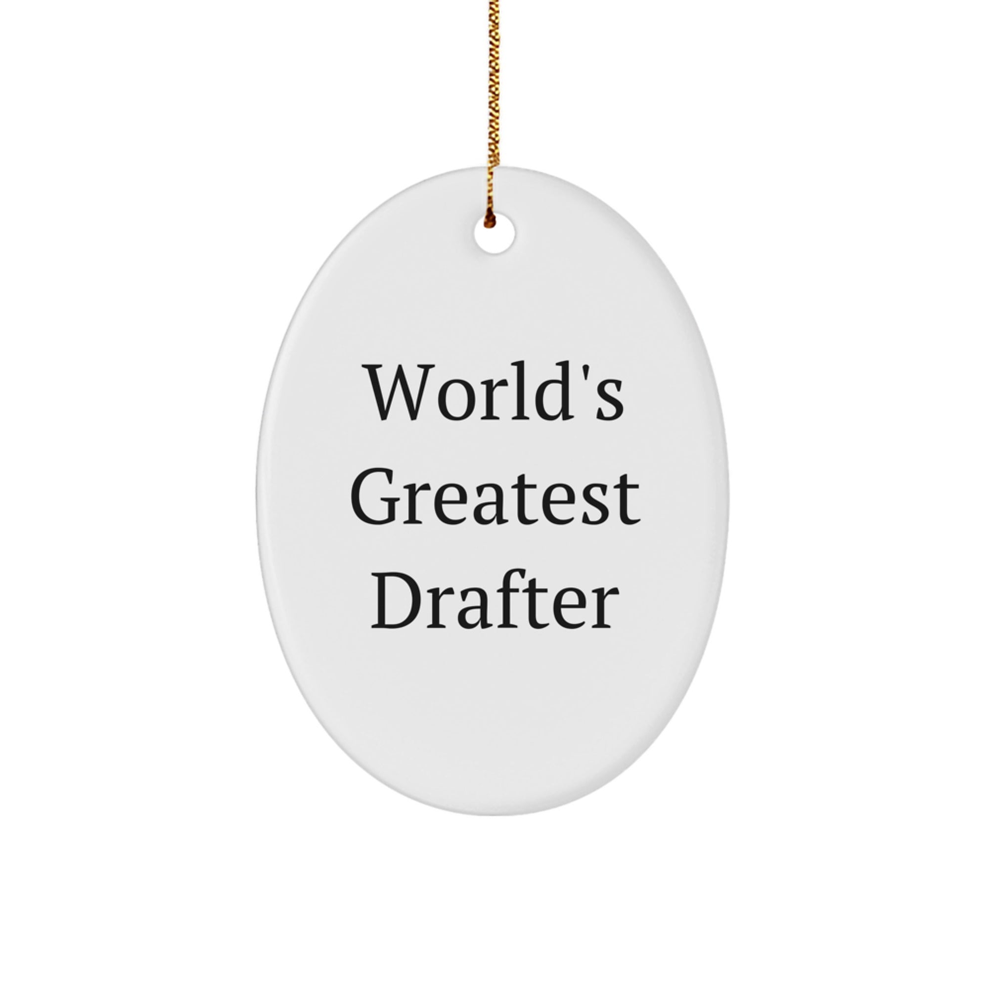 Funny Drafter Christmas Unique Gifts for Men Friends Family - Oval Ornament from Drafter Lover - Image 1