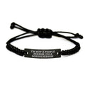 Funny Borzoi Dog Rope Bracelet Gifts for Men from Family on Birthday Unique Day - Image 1
