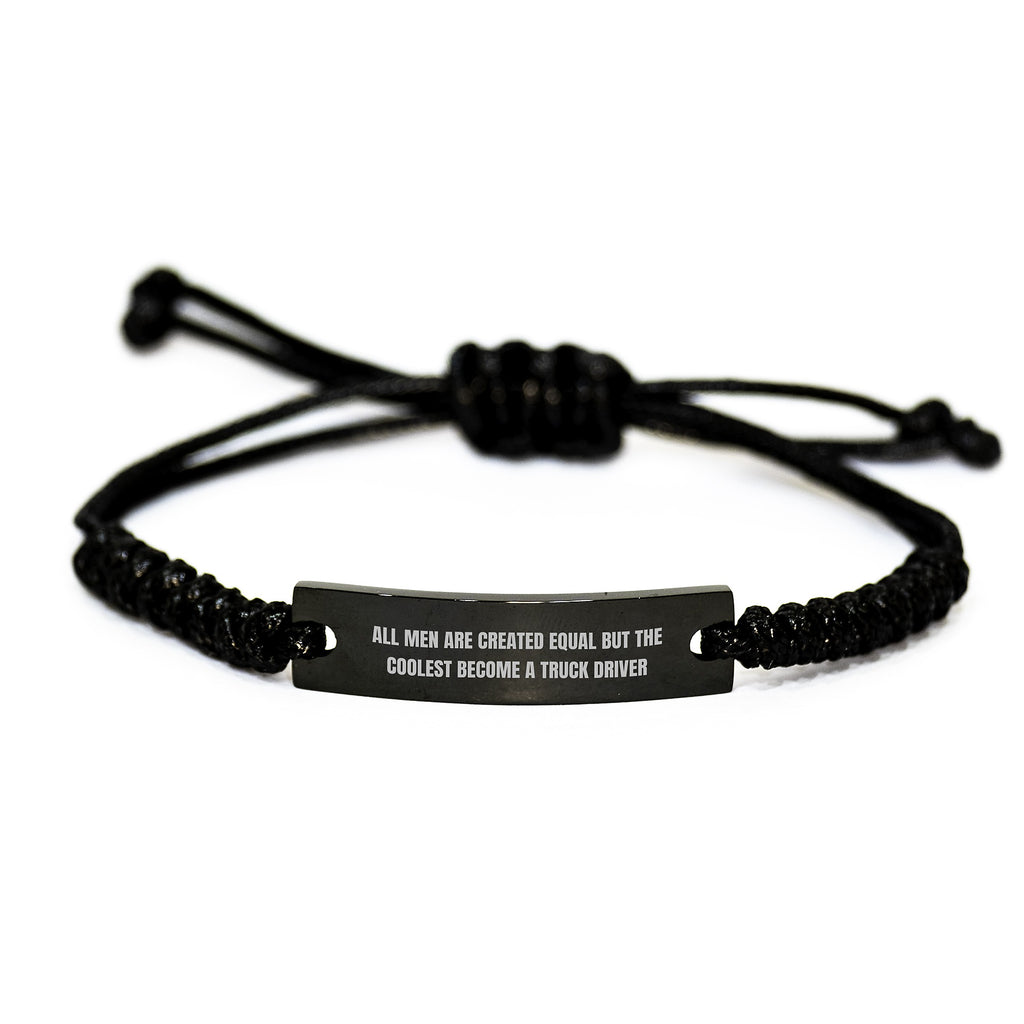 Funny Truck Driver Rope Bracelet Gifts from Men to Husband Father's Day Unique Present for Him - Image 1