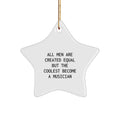 Funny Musician Star Ornaments for Christmas Unique Gifts from Men to Musician Friends - Image 1