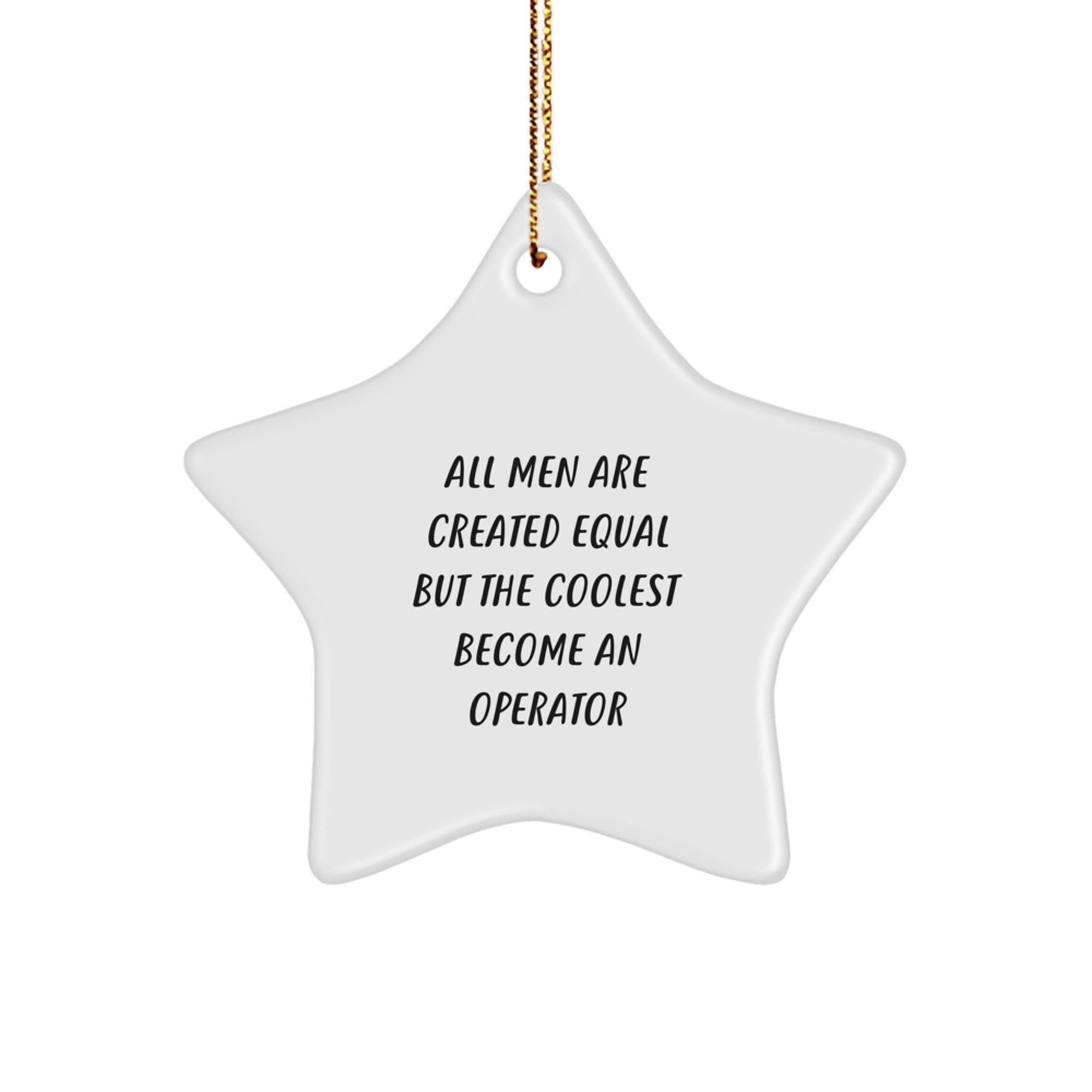 Funny Operator Star Ornament Gifts from Men for Christmas Unique - Image 1